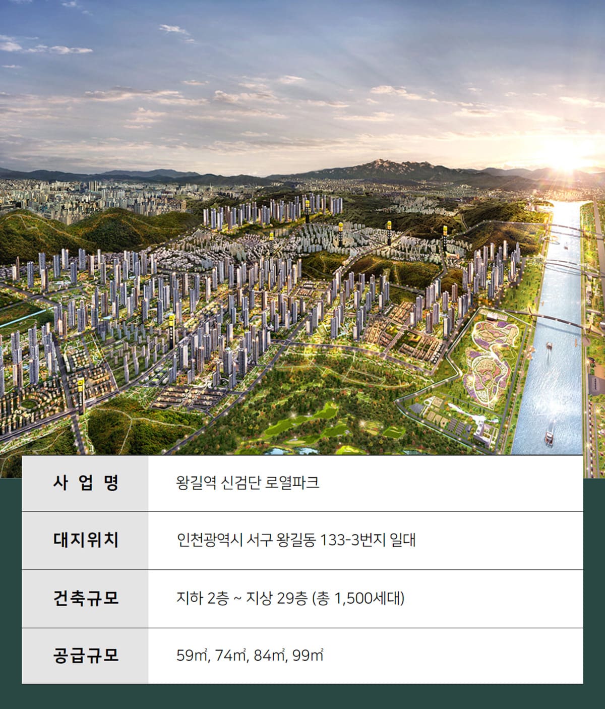 왕길역 신검단 로열파크